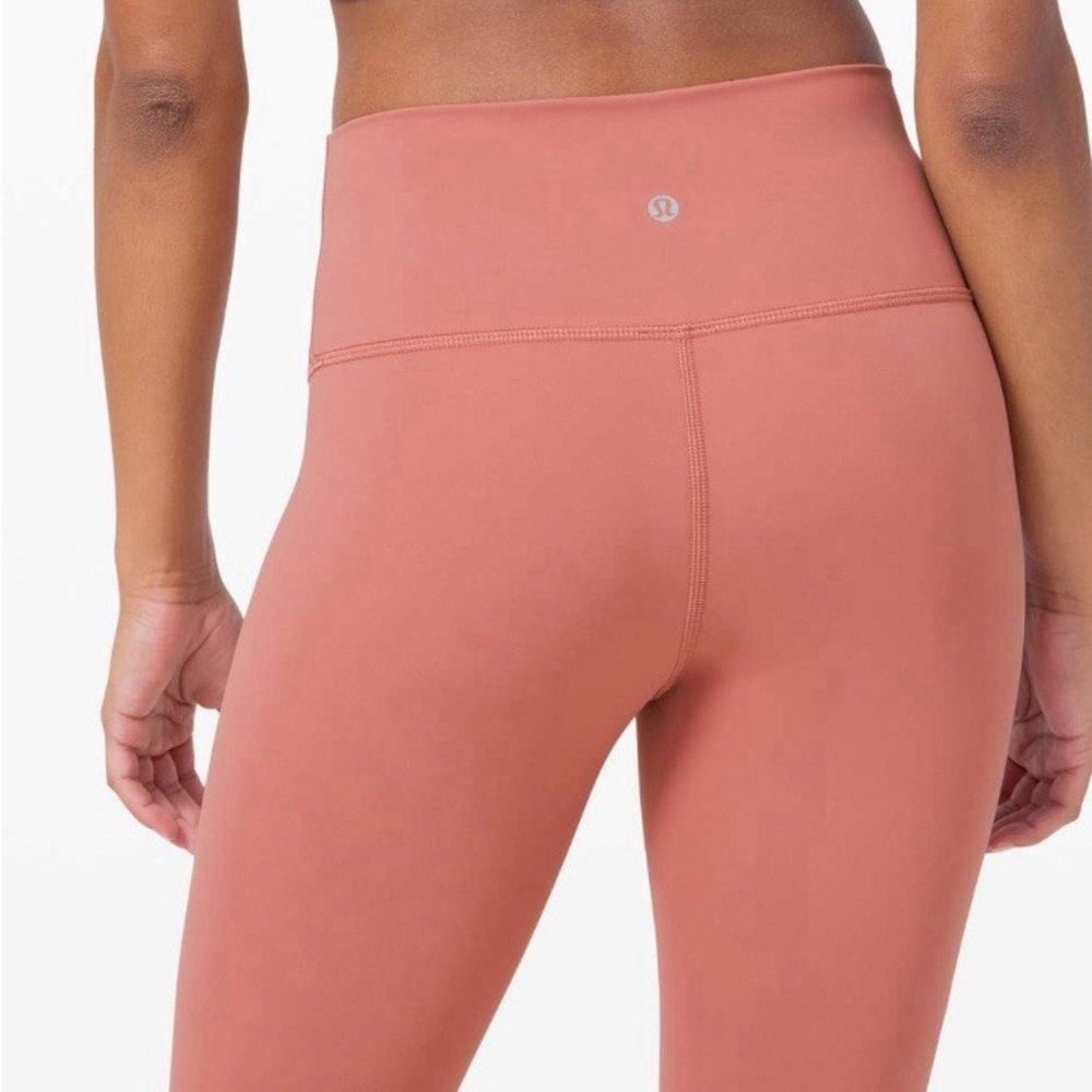 Lululemon Athletica Pink/Nude High-Waisted Leggings - Picture 2 of 5